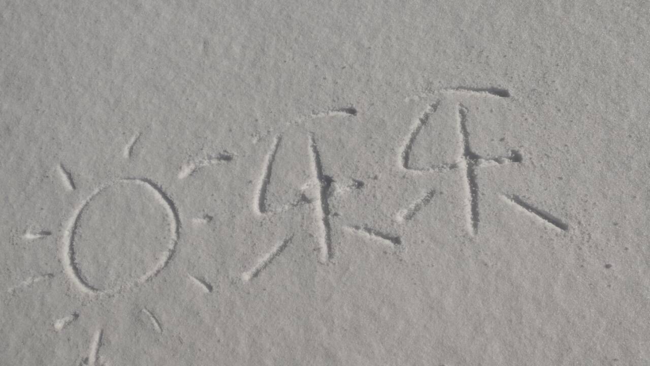 哇哦！下雪了
