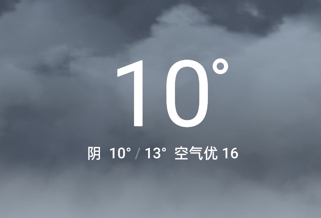 　　还以为今天会回暖　゛　