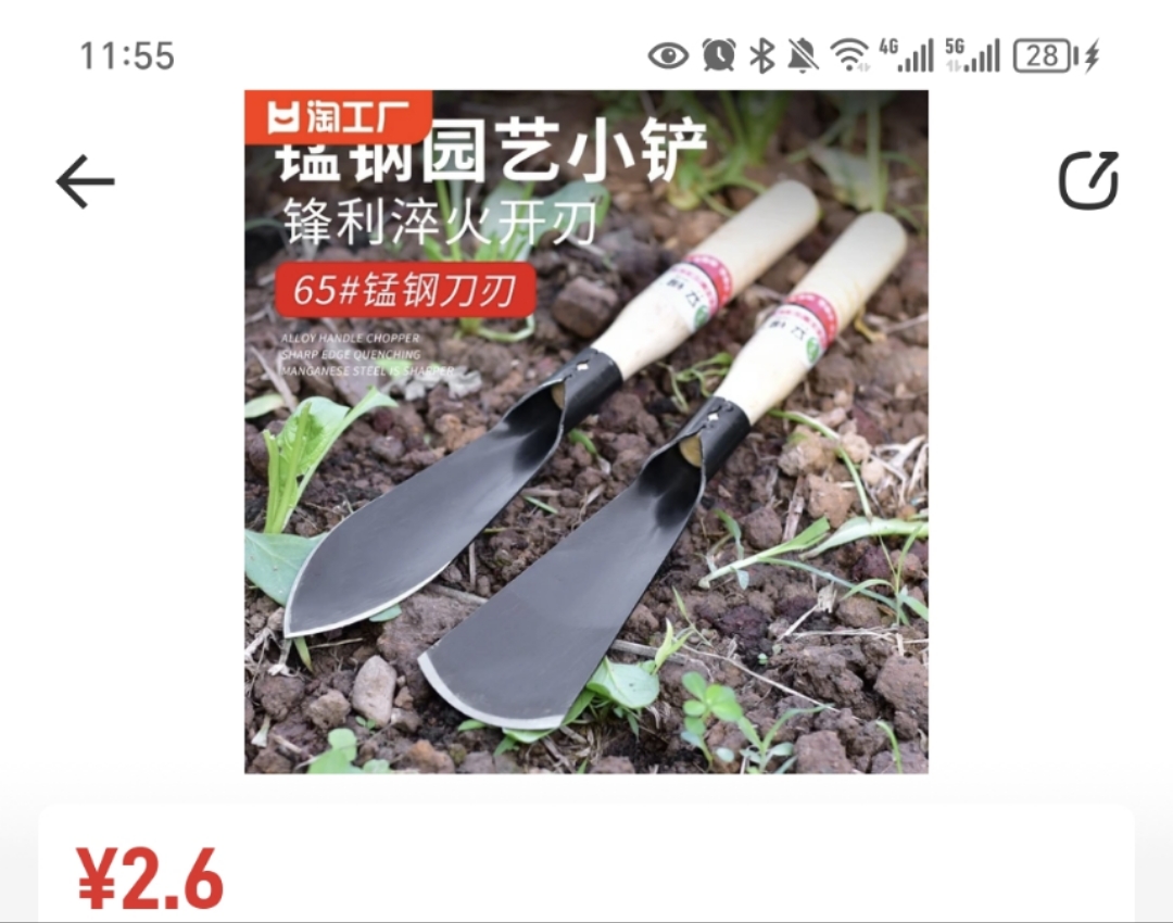 花约给我买把小铲子