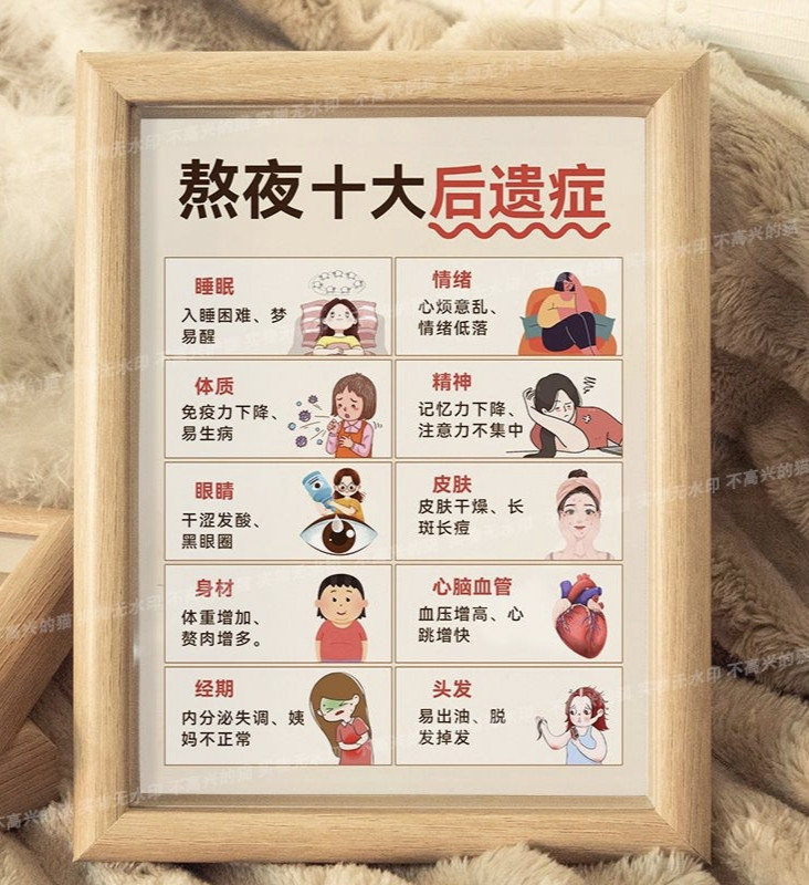 熬夜十大后遗症